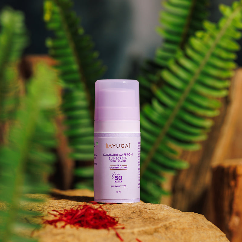 Kashmiri Saffron Sunscreen -  Mini (15 gm)
